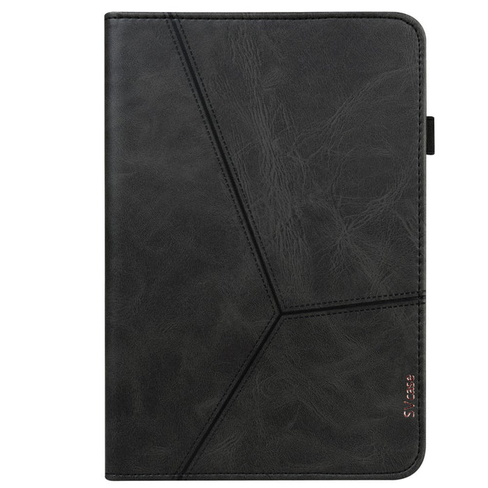 SVcase Premium for Galaxy Tab S10 11 / S9 11 / S9 FE 10.9 case PU Stand Cover Line with Card Slots - Black - SVcase