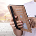 SVcase Premium for Galaxy Tab S10 11 / S9 11 / S9 FE 10.9 case PU Stand Cover Line with Card Slots - Black - SVcase
