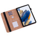 SVcase Premium for Galaxy Tab A9 plus 11 case with Card Slots PU Leather Line Imprinted Tablet Cover - Red - SVcase