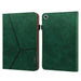 SVcase Premium for Galaxy Tab A9 plus 11 case with Card Slots PU Leather Line Imprinted Tablet Cover - Green - SVcase