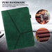 SVcase Premium for Galaxy Tab A9 plus 11 case with Card Slots PU Leather Line Imprinted Tablet Cover - Green - SVcase