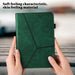 SVcase Premium for Galaxy Tab A9 plus 11 case with Card Slots PU Leather Line Imprinted Tablet Cover - Green - SVcase