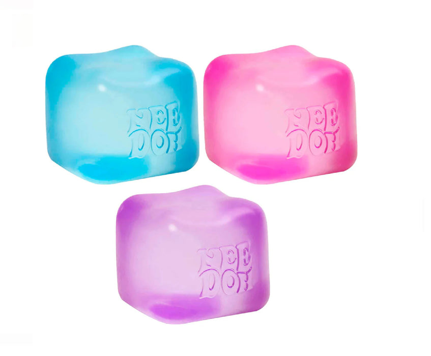 Nee Doh Nice Cube Stress Crunchy Sensory Fidget Toy Squishy Squeeze Cooling Cube