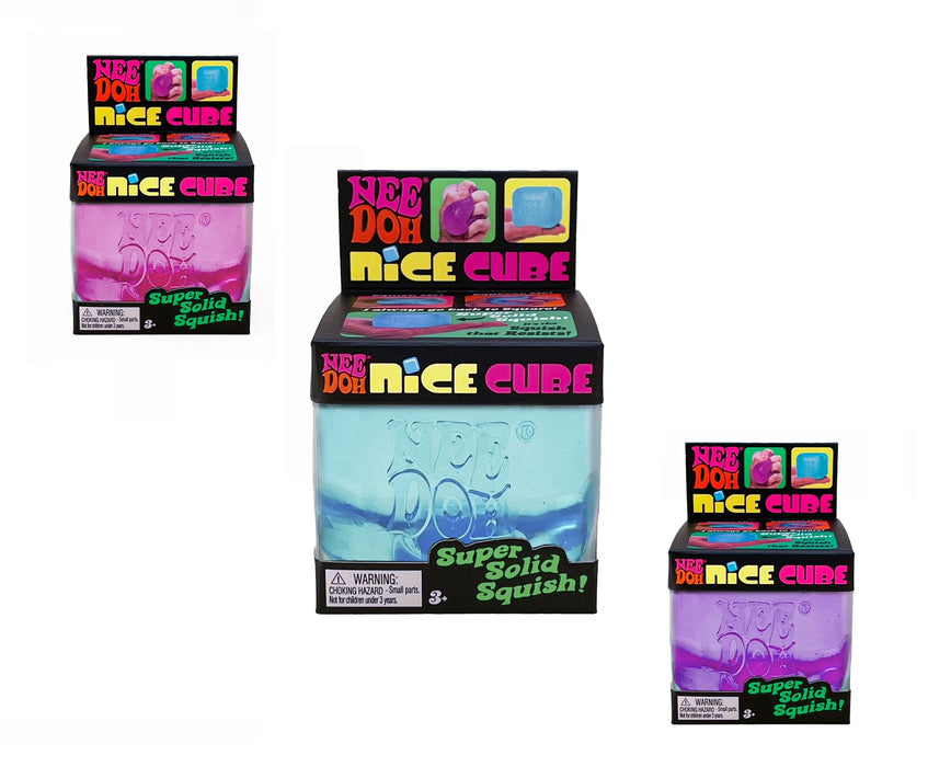 Nee Doh Nice Cube Stress Crunchy Sensory Fidget Toy Squishy Squeeze Cooling Cube